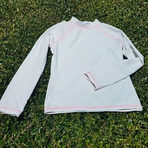 Girl's swimmer's long sleeves sun shirt
